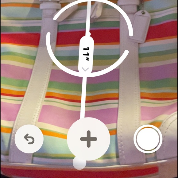 Striped coach purse - Picture 6 of 7